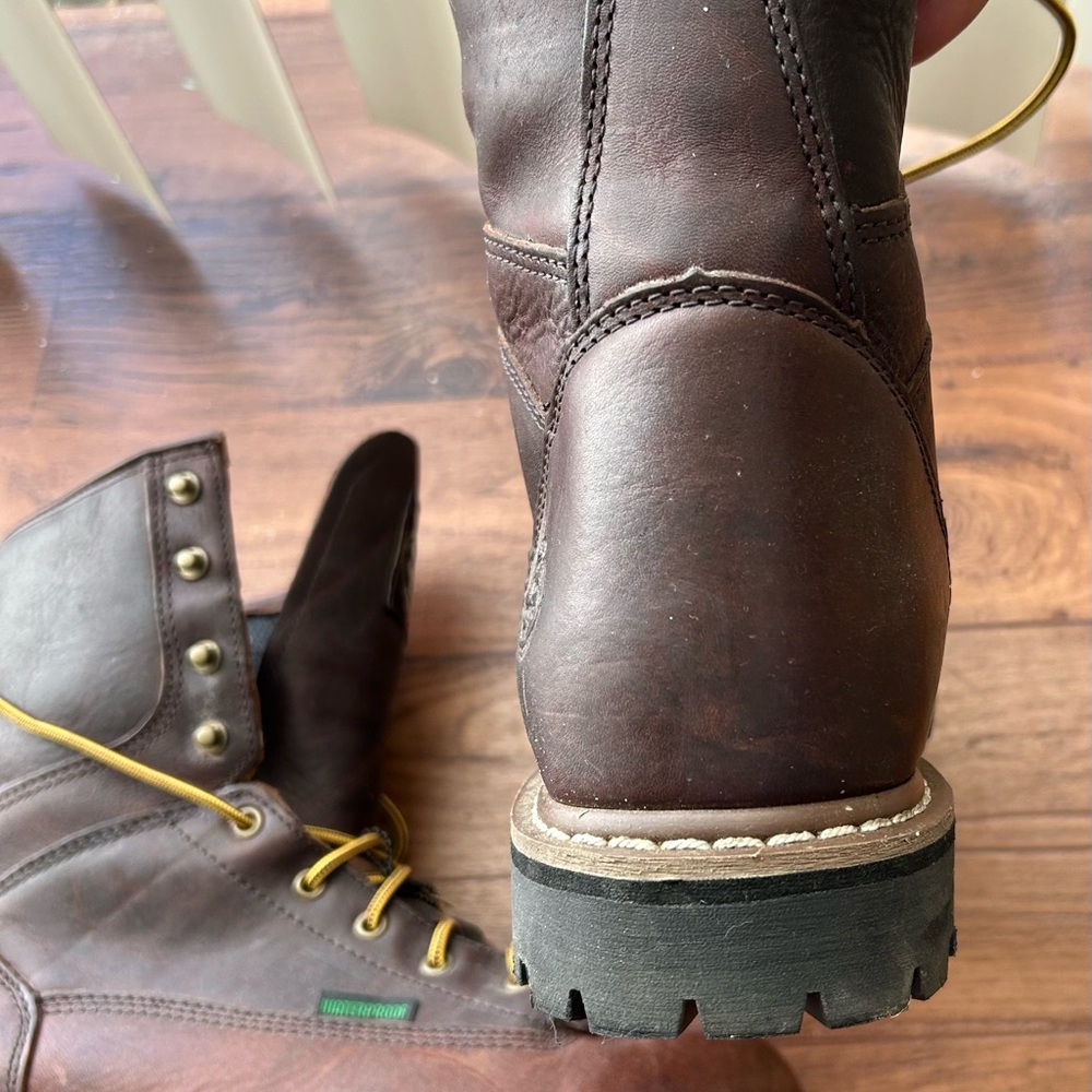 Waterproof Brown Leather Boots - image 1